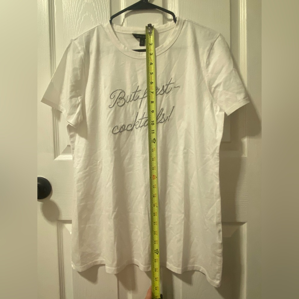 “But First Cocktails” Tee - Picture 2 of 4